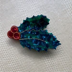 Holiday Holly Berry Hair Clip